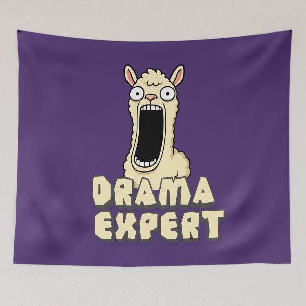 Item preview, Drama Expert Llama – Funny Reaction Meme Art designed and sold by Ivy-Triggs.
