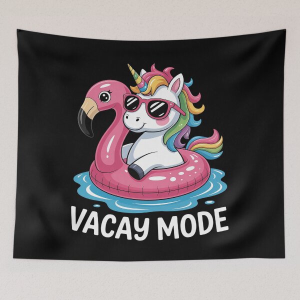 Item preview, Unicorn Vacay Mode Family Vacation Kids Girls designed and sold by MeowtivationP.