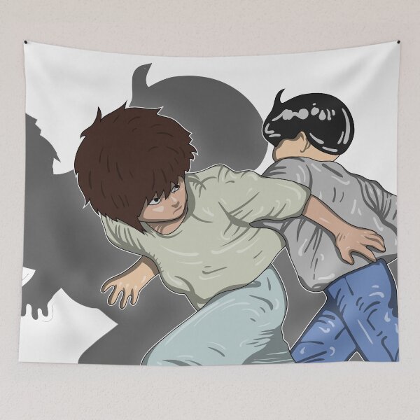 Item preview, Akira vs Sakaki - Iconic Fight Scene Manga Style Transparent Background designed and sold by Keltoi-art.