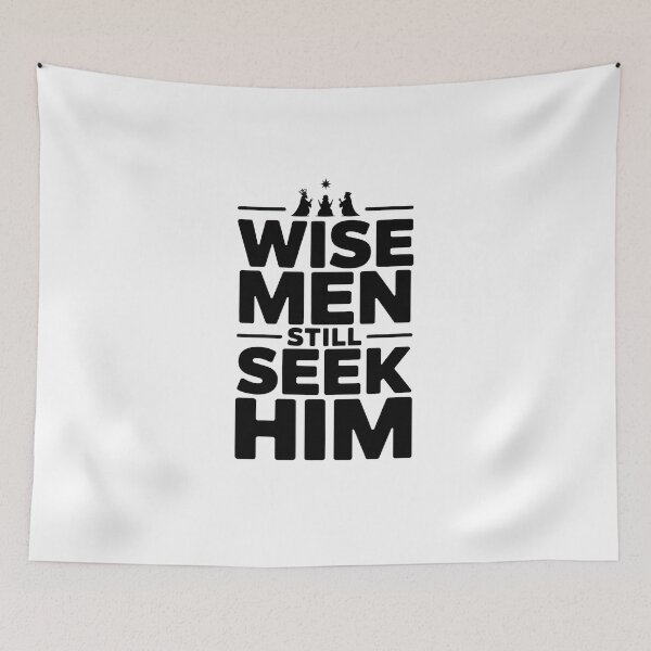 Item preview, Wise Men Still Seek Him Bold Christian Christmas Shirt – Three Kings Faith Bible Pastor designed and sold by WSPrintCrafter.