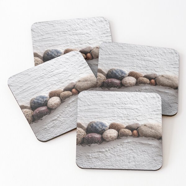 Item preview, Decorative stones along a white wall designed and sold by anytka.