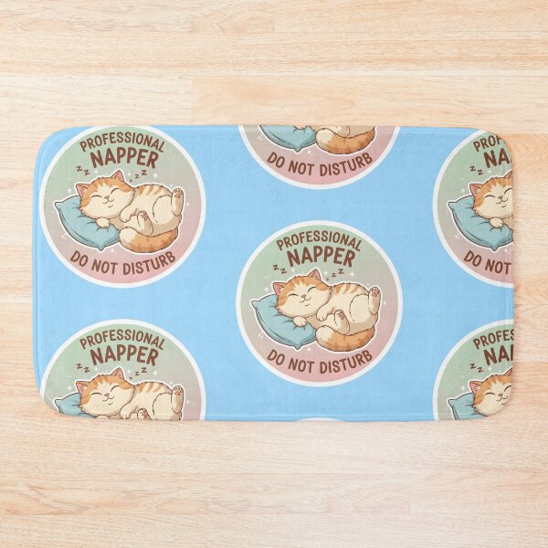 Item preview, Professional Napper Lazy Cat Sticker | Funny Sleeping Feline Design | Do Not Disturb Pet Graphic | Adorable Kawaii Nap Lover Gift designed and sold by SergioMiklos.