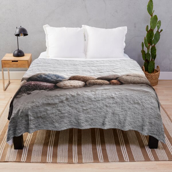Item preview, Decorative stones along a white wall designed and sold by anytka.