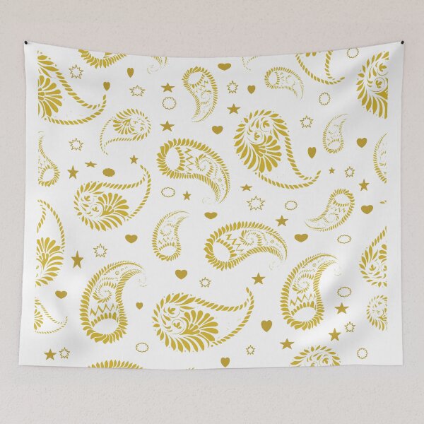 Item preview, Classic paisley pattern featuring intricate teardrop motifs, floral elements, and ornate linework designed and sold by Line-Aura.
