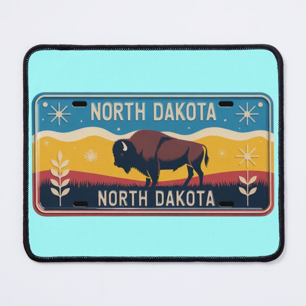 Item preview, North Dakota Vintage Retro License Plate designed and sold by The Souvenir Dept..