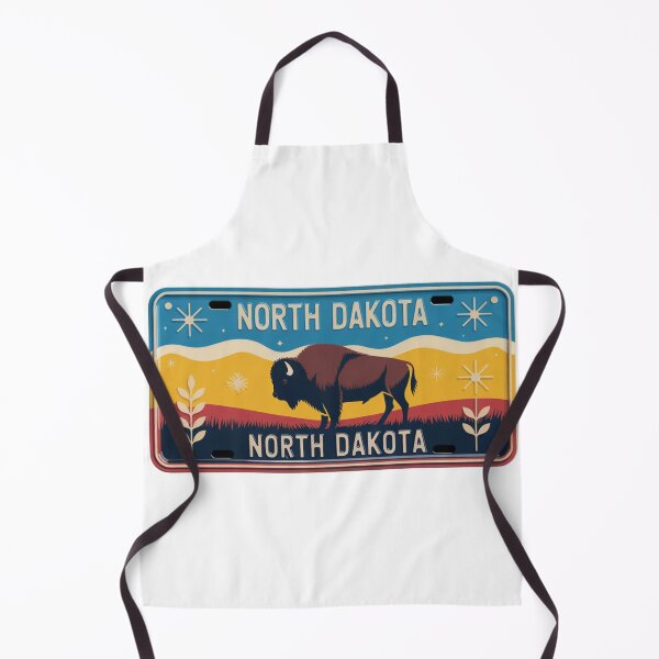 Item preview, North Dakota Vintage Retro License Plate designed and sold by The Souvenir Dept..