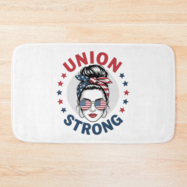 Item preview, Union Strong Labor Day Messy Bun Usa Flag designed and sold by MeowtivationP.