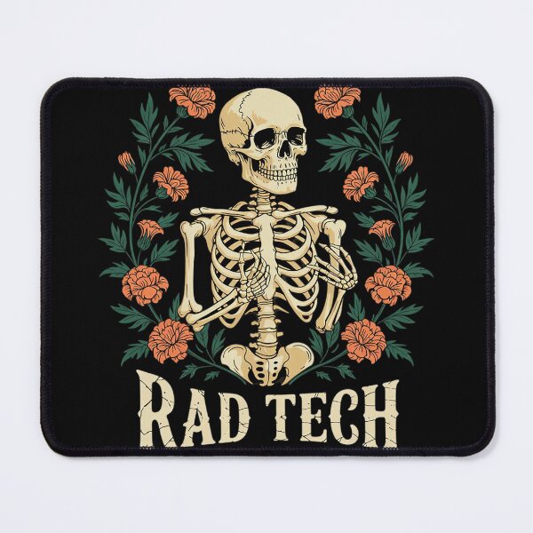 Artikelvorschau, Rad Tech Skeleton Floral Radiology Technologist entworfen und verkauft von KotexTemu.