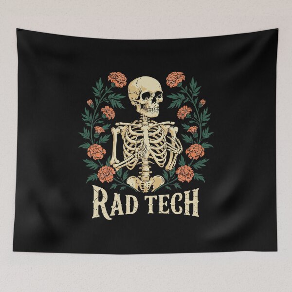 Item preview, Rad Tech Skeleton Floral Radiology Technologist  designed and sold by KotexTemu.