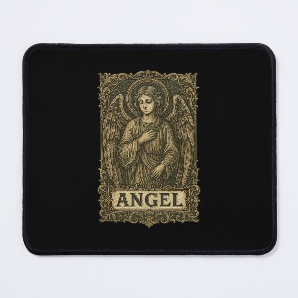 Item preview, Vintage Baroque Angel Panel – Classic Ornamental Celestial Art designed and sold by The Devil's Bargain.