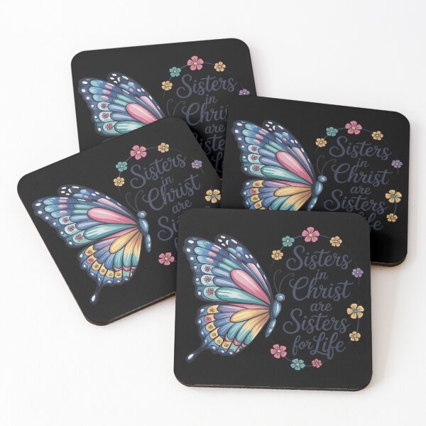 Item preview, Sisters in Christ Pretty Butterfly Floral Christian  designed and sold by KotexTemu.