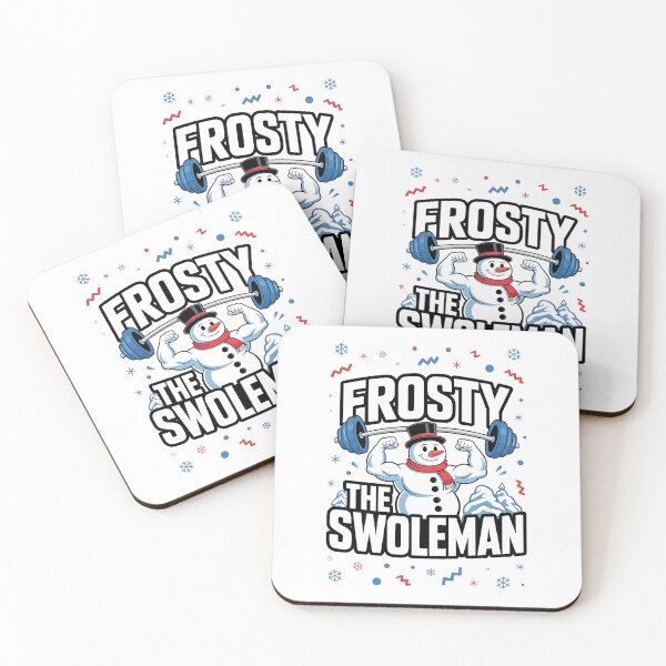 Item preview, Frosty The Swoleman Funny Ugly Christmas Sweater Gym Workout designed and sold by BakeryDozen.