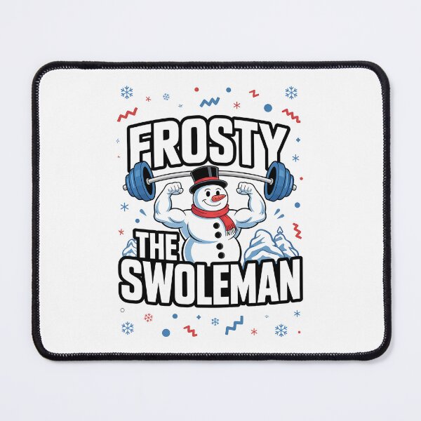 Item preview, Frosty The Swoleman Funny Ugly Christmas Sweater Gym Workout designed and sold by BakeryDozen.