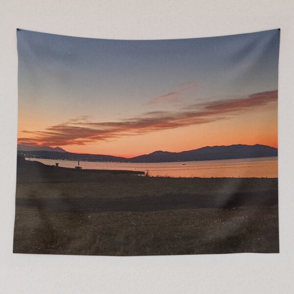 Item preview, Aegean sunrise with a violet sky designed and sold by TheArtofHeart.