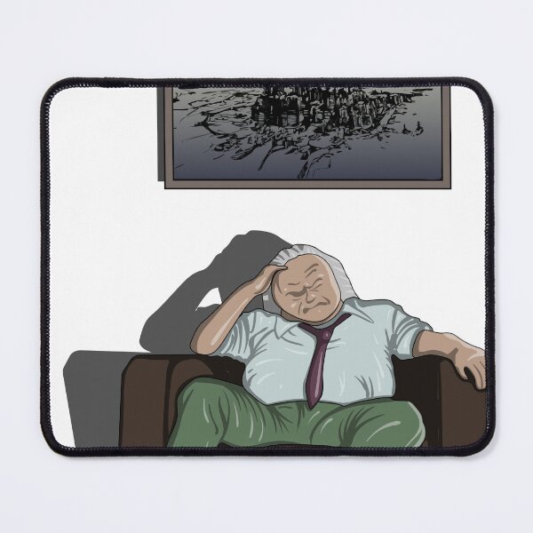 Item preview, Overwhelmed Nezumi - Dystopian Exhaustion Akira Manga Style Transparent Background designed and sold by Keltoi-art.