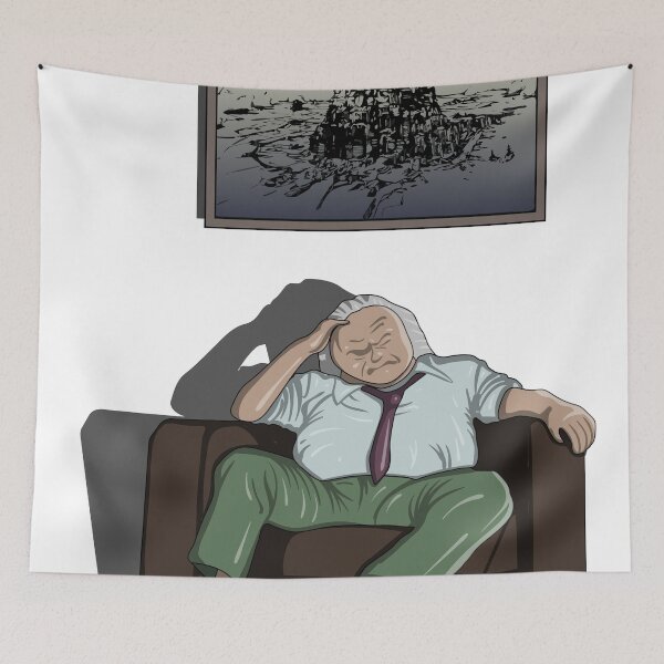 Item preview, Overwhelmed Nezumi - Dystopian Exhaustion Akira Manga Style Transparent Background designed and sold by Keltoi-art.