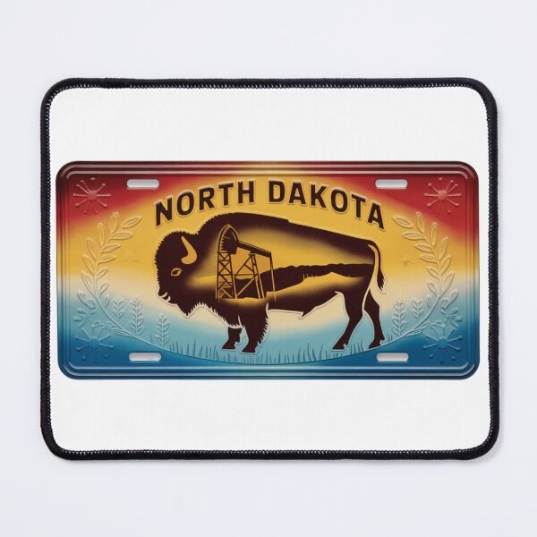 Item preview, North Dakota Prairie-Inspired Vintage Plate designed and sold by The Souvenir Dept..