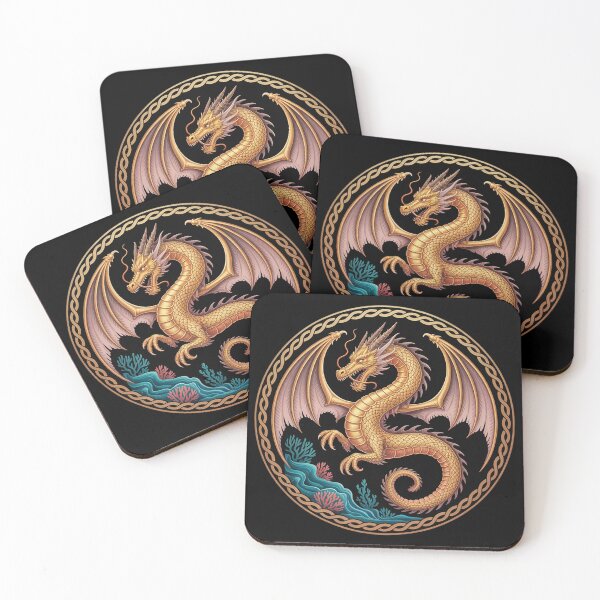 Item preview, Stunning Dragon Floral Art Noveau  designed and sold by KotexTemu.