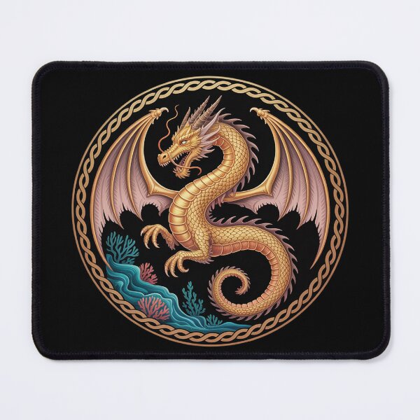 Item preview, Stunning Dragon Floral Art Noveau  designed and sold by KotexTemu.