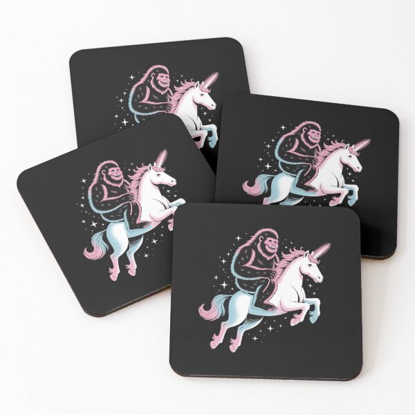 Item preview, Bigfoot Riding A Unicorn - Sasquatch Lover designed and sold by BeetleMalon.