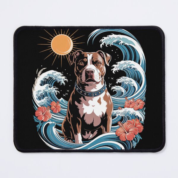 Item preview, Summer Pitbull Mom Beach Fun Pitty Vibes Wave Floral  designed and sold by KotexTemu.