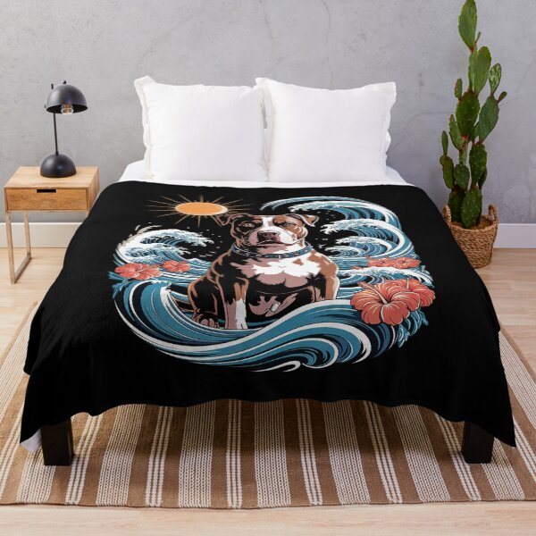 Item preview, Summer Pitbull Mom Beach Fun Pitty Vibes Wave Floral  designed and sold by KotexTemu.