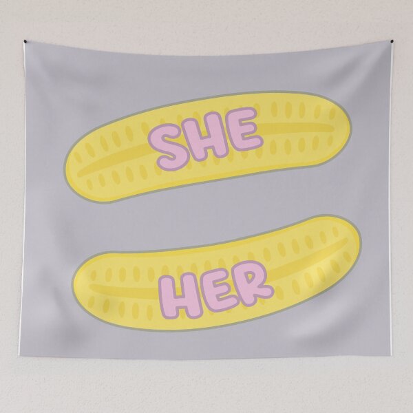 Item preview, Foam Bananas She/Her Pronouns designed and sold by MoonMint.