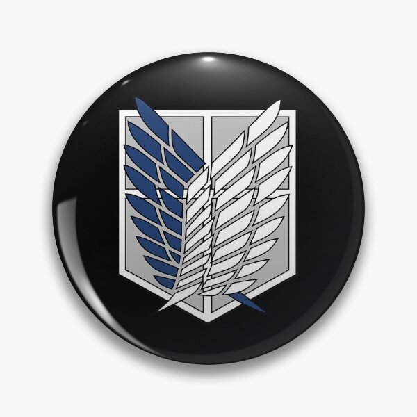 Aperçu de l'œuvre Ailes de la Liberté – Emblème amélioré de L'Attaque des Titans (Symbole anime minimaliste et épuré) créée et vendue par TokyoCraft.
