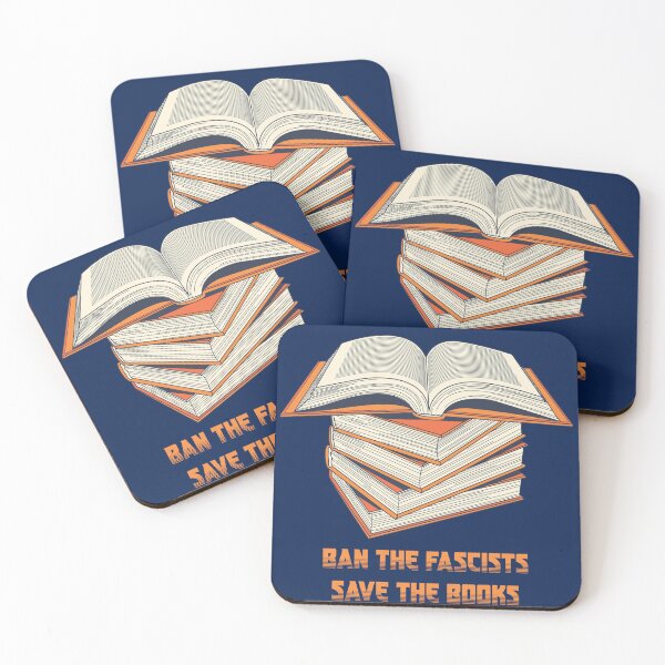 Item preview, Ban the Fascists Save the Books Shirt, Anti-Fascism Graphic Tee, Free Speech & Knowledge T-Shirt, Social Justice Design designed and sold by Rida Faiz.