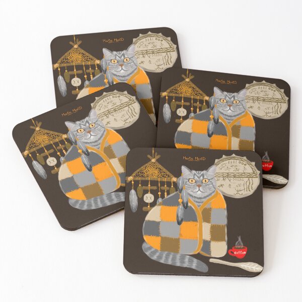 Item preview, The Shaman Cat and the Patchwork Quilt designed and sold by Maria Monid.
