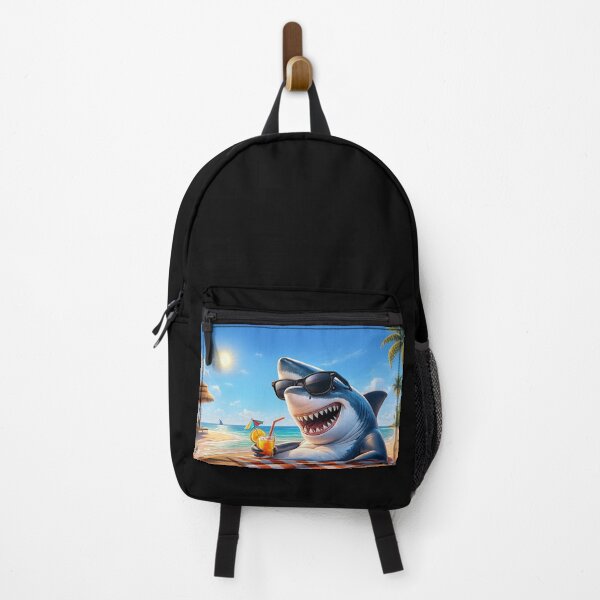 Item preview, Tropical Beach Holiday with a Shark designed and sold by DesignsMjB.