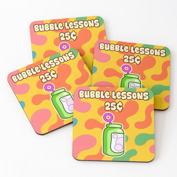 Item preview, Bubble Lessons 25¢ Retro Kids Bubble Bottle Vintage Sign designed and sold by UltraMelon.