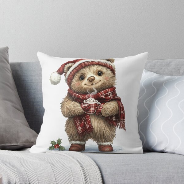 Item preview, Cute Christmas Bear Hot Chocolate | Cozy Winter Holiday Cheer designed and sold by designwiss.