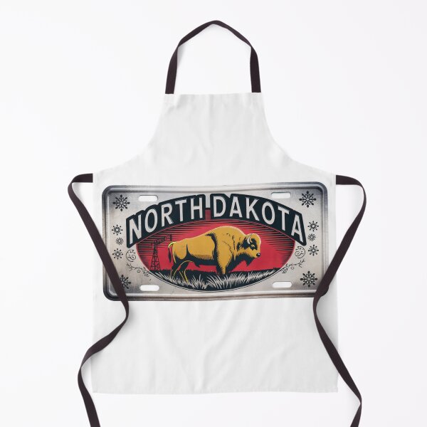 Item preview, North Dakota Vibrant Retro Metal Plate designed and sold by The Souvenir Dept..