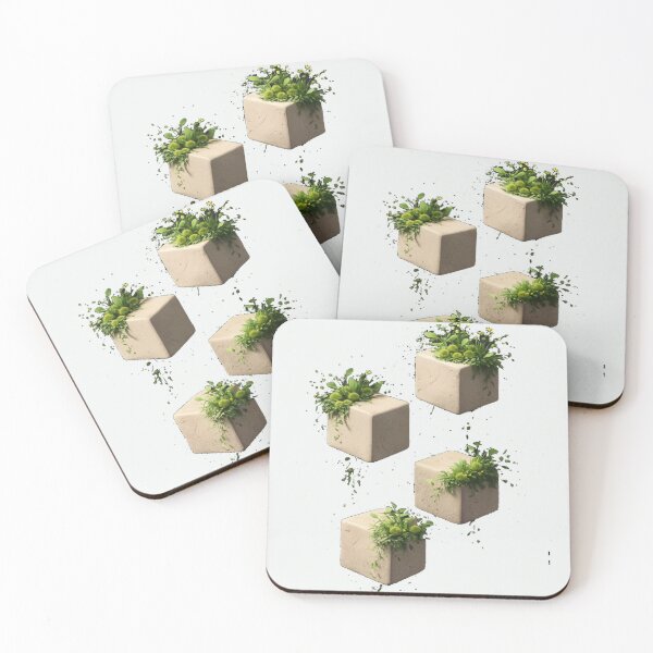 Item preview, Floating Nature Blocks T-Shirt – Minimal Geometric Eco Art Design designed and sold by KDesignCrafts.