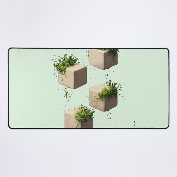 Item preview, Floating Nature Blocks T-Shirt – Minimal Geometric Eco Art Design designed and sold by KDesignCrafts.