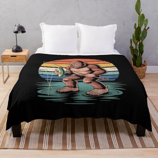 Item preview, Bigfoot Sasquatch Fishing Fisherman Men Women Kids Boy designed and sold by THagBlue.