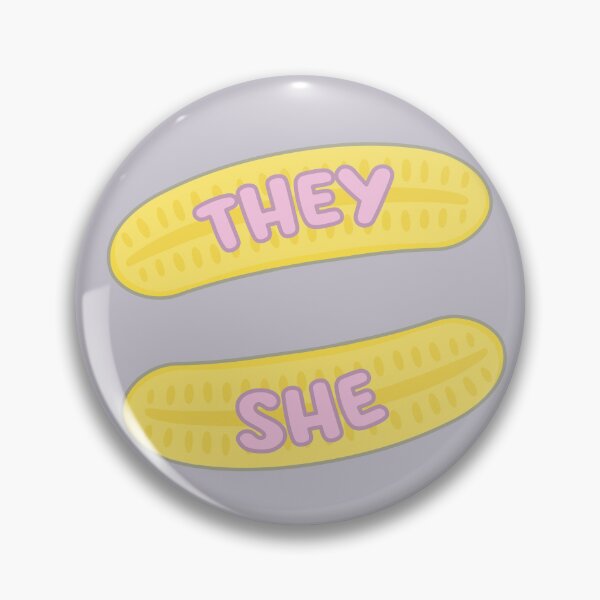 Item preview, Foam Bananas They/She Pronouns designed and sold by MoonMint.