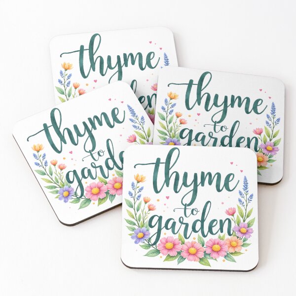 Item preview, Punny petals - Thyme to Garden designed and sold by Petalandfur.