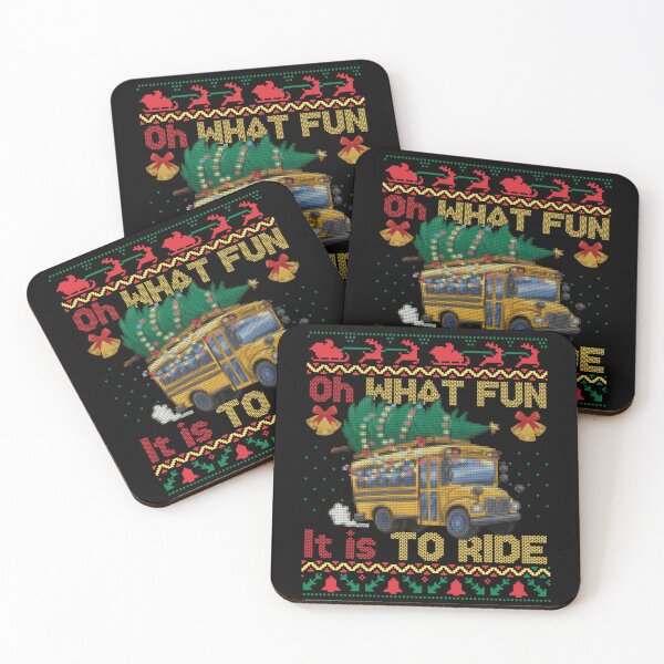 Item preview, Ugly Sweater School Bus Christmas Tree Oh What Fun To Ride Tee designed and sold by RuperDelois.