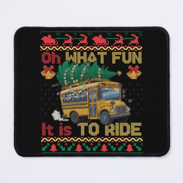 Item preview, Ugly Sweater School Bus Christmas Tree Oh What Fun To Ride Tee designed and sold by RuperDelois.