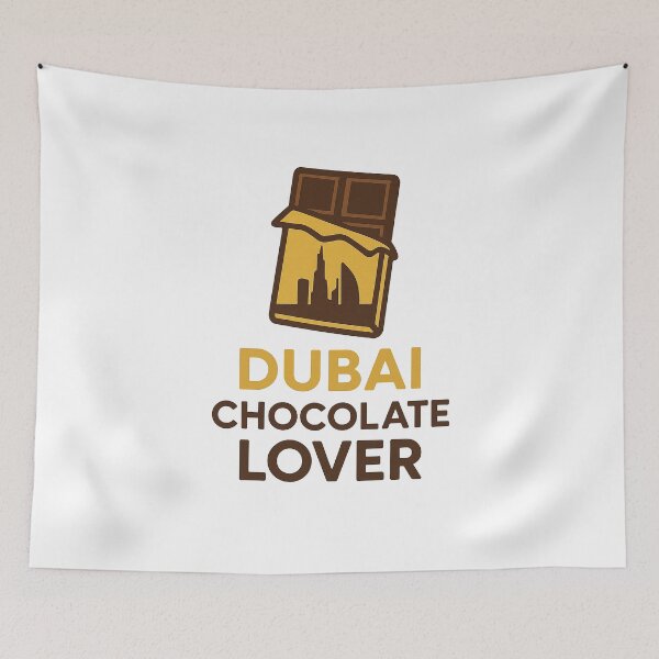 Item preview, Dubai Chocolate Lover Skyline Bar Dessert Travel Design designed and sold by RedCircleArt.