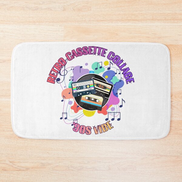 Item preview, Retro Cassette Collage – Colorful ’90s Vibe Music Design designed and sold by TestudoDesign.