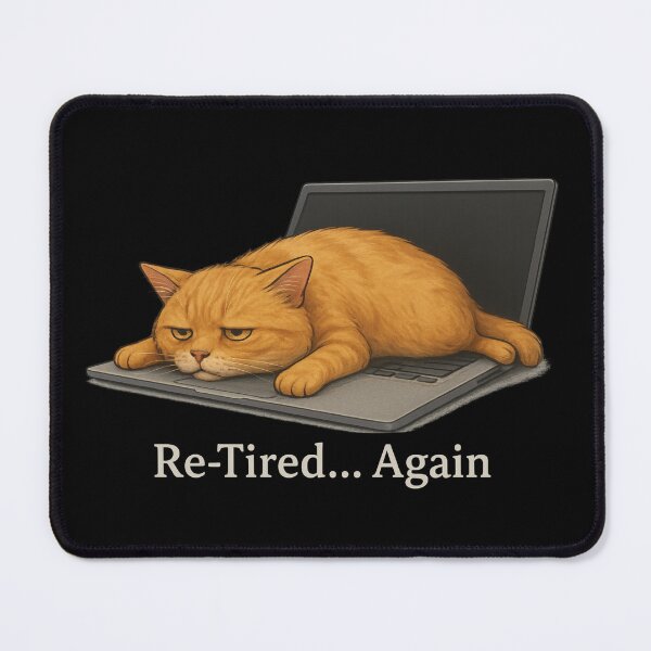 Item preview, Re-Tired Cat - Melted On Laptop Again designed and sold by I AM BRO.