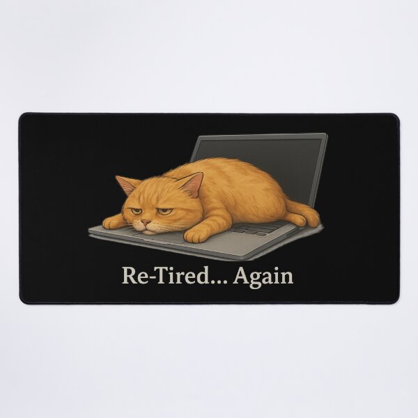 Item preview, Re-Tired Cat - Melted On Laptop Again designed and sold by I AM BRO.