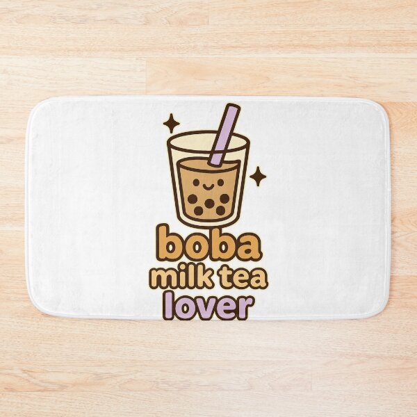 Item preview, Cute Kawaii Boba Milk Tea Lover Design Illustration designed and sold by RedCircleArt.