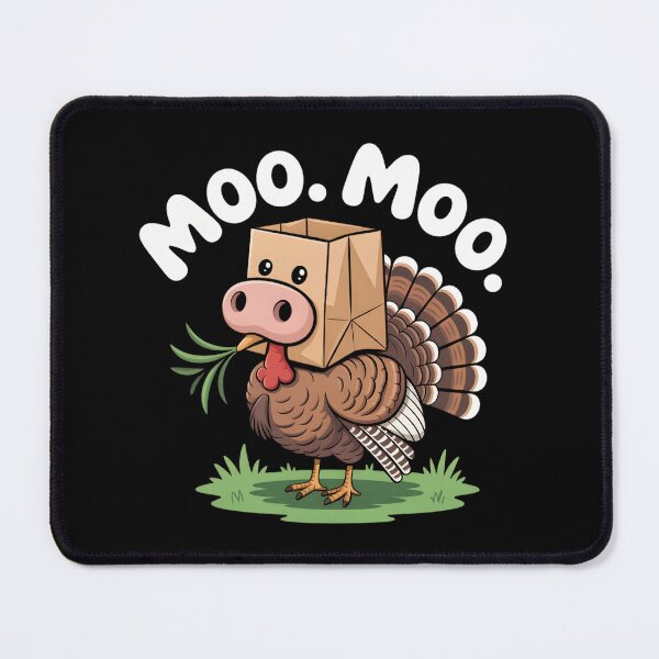 Item preview, Classic Turkey Cow Moo Moo. Funny Thanksgiving designed and sold by faridman.
