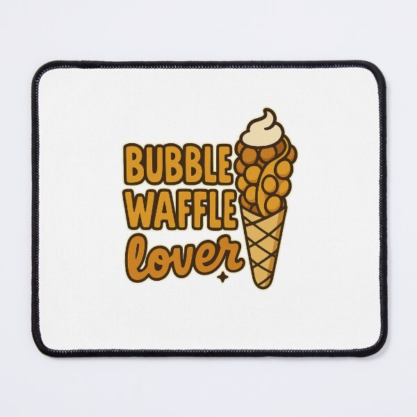 Item preview, Cute Bubble Waffle Lover Dessert Kawaii Food Art designed and sold by RedCircleArt.