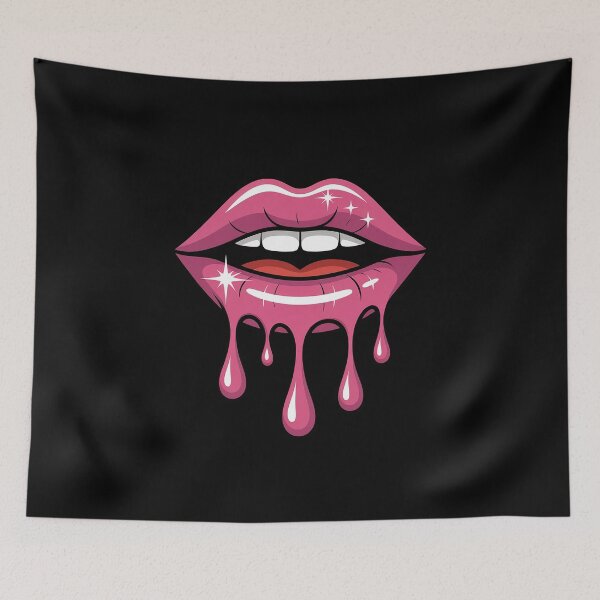 Item preview, Logotipo impreso de Hot Dripping Lips designed and sold by ReadySide.
