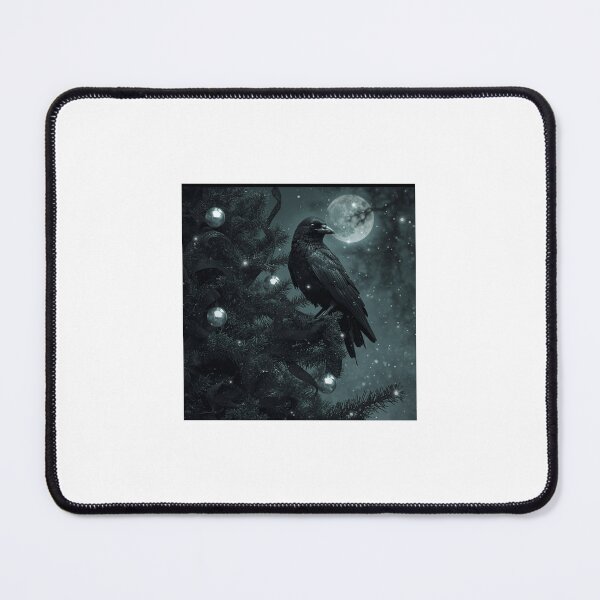 Item preview, Goth Raven Christmas Postcard – Merry Gothmas designed and sold by PawsAndSnark.